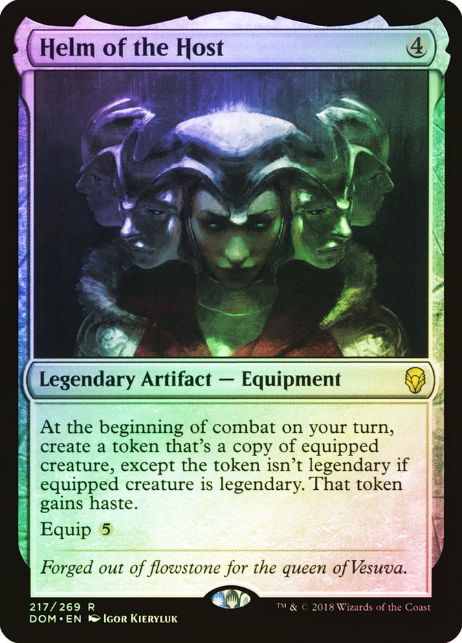 MTG FOIL Helm of the Host – Dominaria #217