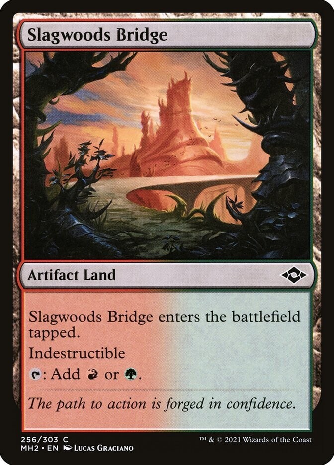4x Slagwoods Bridge – NM LP Magic the Gathering MTG playset MH2 Pod