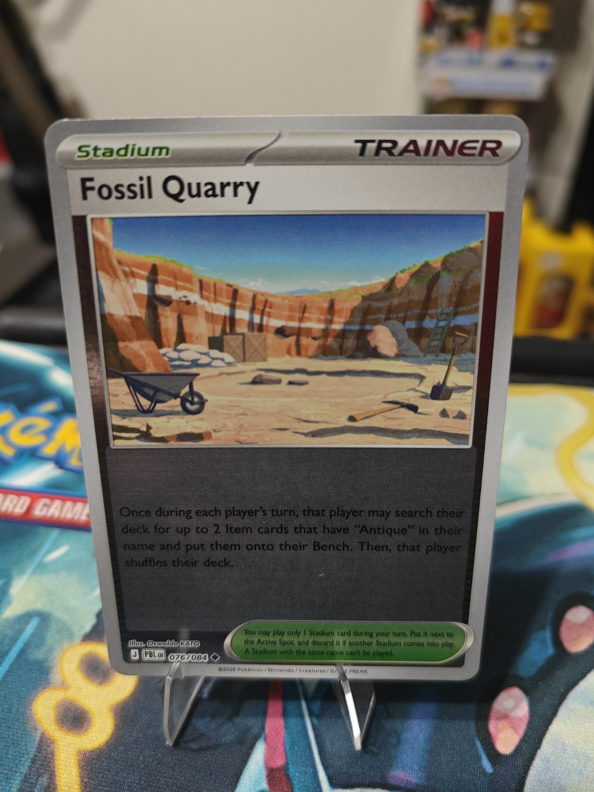 Fossil Quarry Reverse Holo Uncommon ME05: Pitch Black 076/084 NM