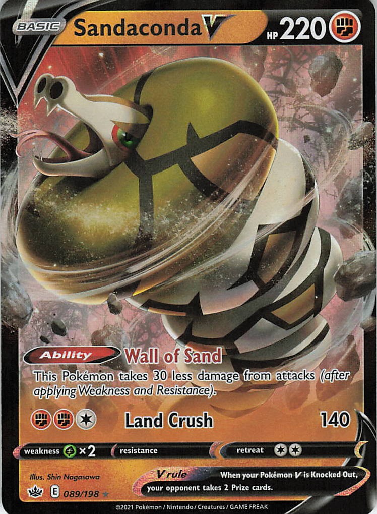 Sandaconda V Ultra Rare SWSH06: Chilling Reign 089/198 NM