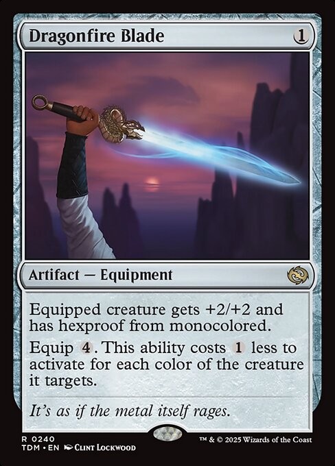Dragonfire Blade Foil Tarkir: Dragonstorm 240 NM MTG