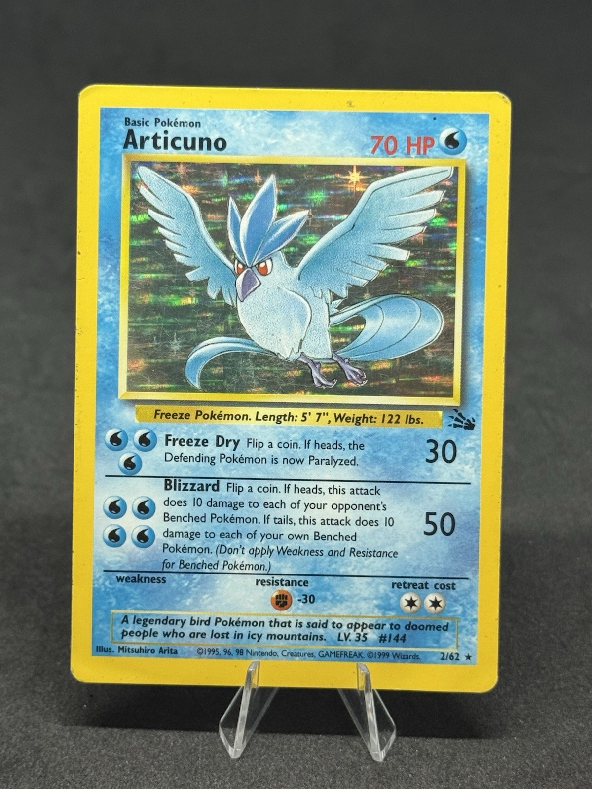 Articuno 2/62 Fossil Holo