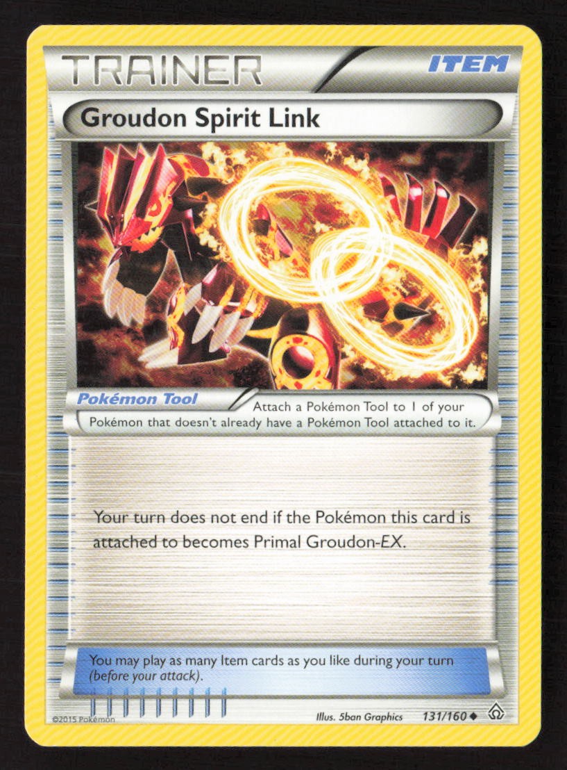 Groudon Spirit Link 131/160 Uncommon Primal Clash Pokemon Lightly Played
