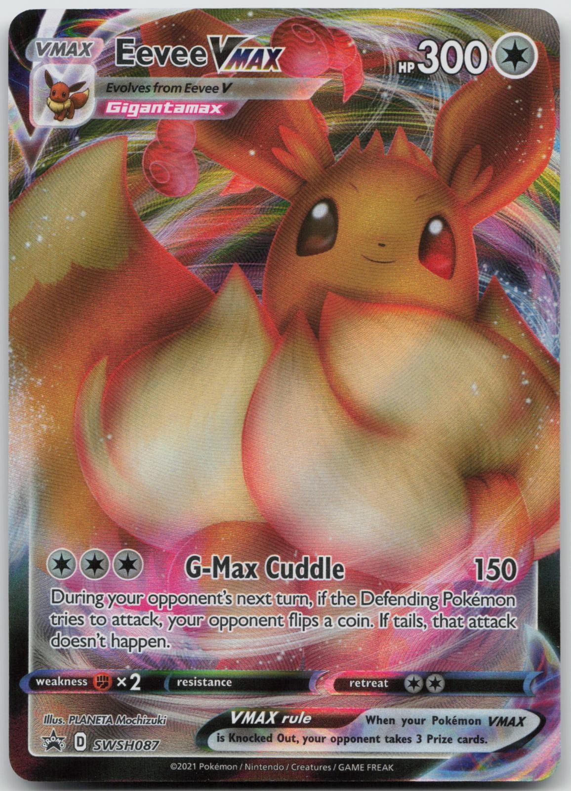 Eevee VMAX SWSH087 Holo Promo Sword & Shield Promo Pokemon Near Mint
