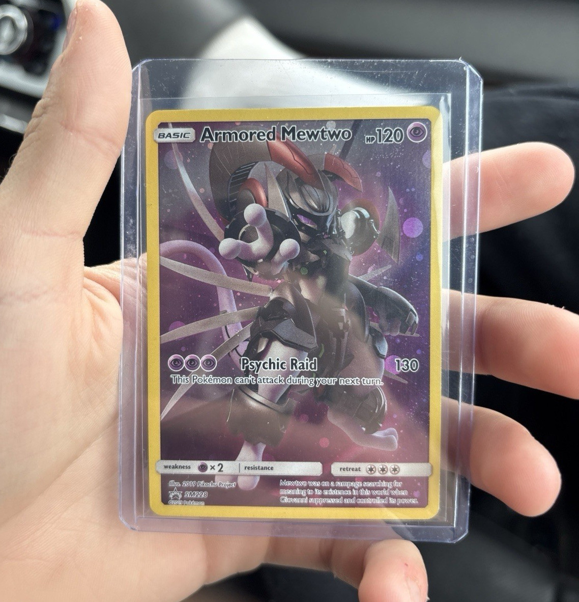 Armored Mewtwo SM228 SM Promo Holo English Pokemon TCG 120 HP Psychic Raid