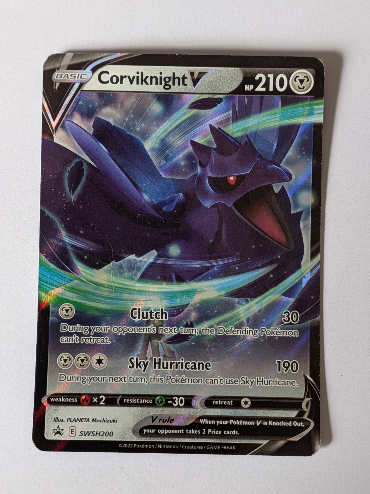 CORVIKNIGHT V SWSH200 HOLO P SWORD & SHIELD PROMO POKEMON HP