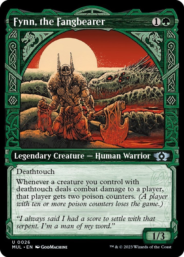 NM Foil – Fynn, the Fangbearer [MUL – 26] March of the Machine: Multiverse Le…