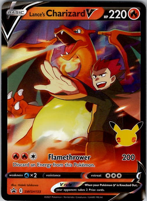 Lance’s Charizard V – SWSH: Sword & Shield Promo Cards SWSH133 Holo NM