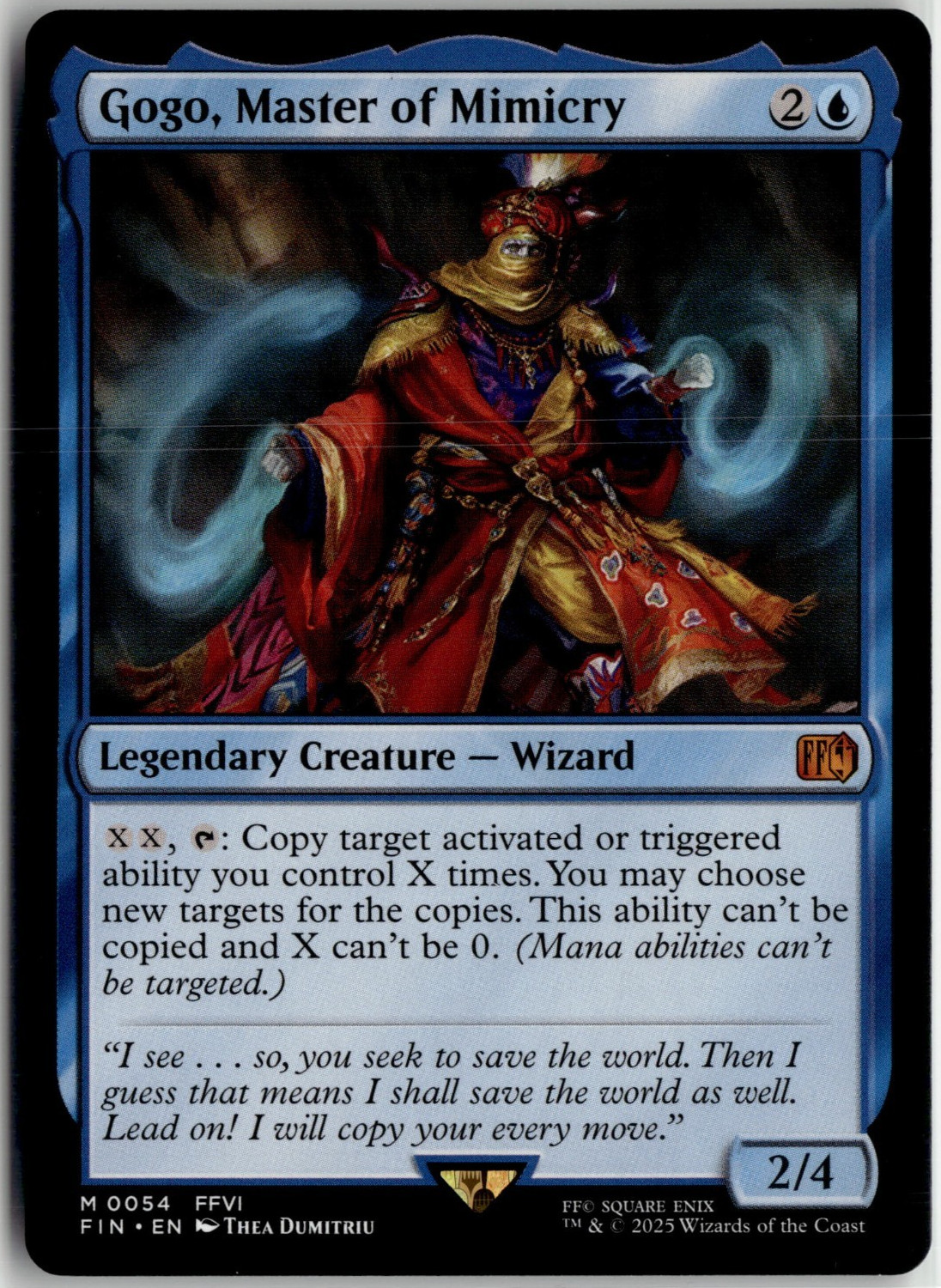 Gogo Master Of Mimicry 0054 Final Fantasy FF MTG Magic The Gathering Card NM
