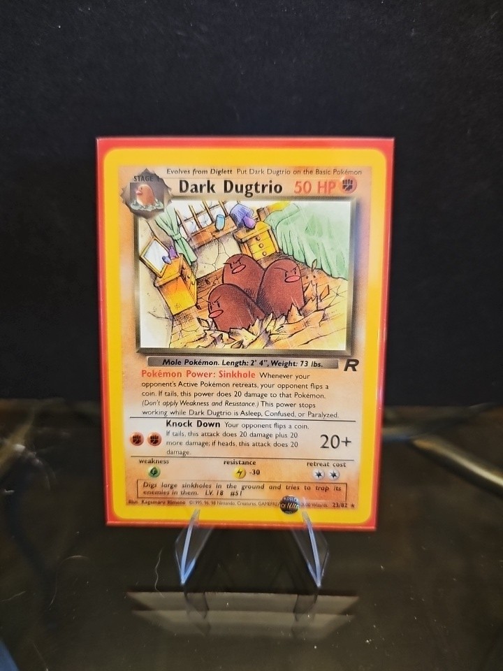 NM Dark Dugtrio – Non-Holo #23 Team Rocket Pokemon TCG LP