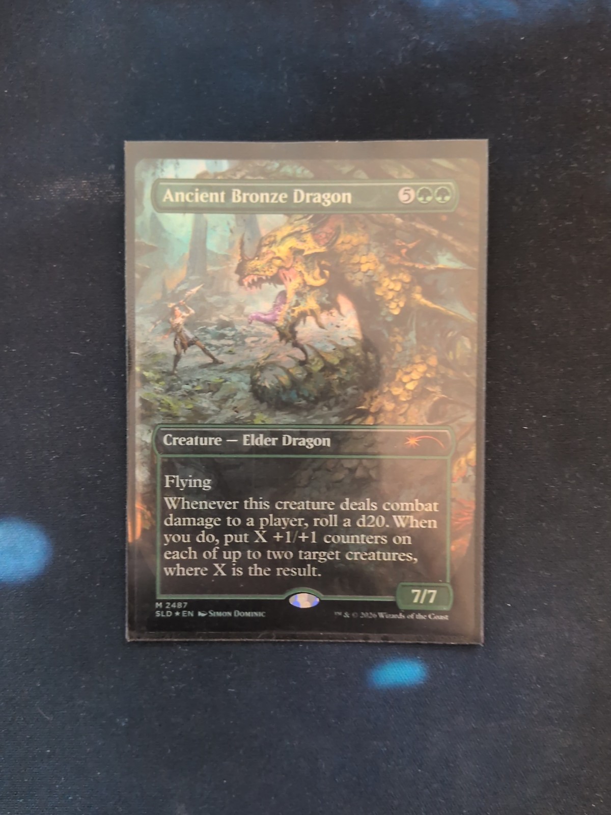 MTG Magic the Gathering FOIL Ancient Bronze Dragon Secret Lair Mythic