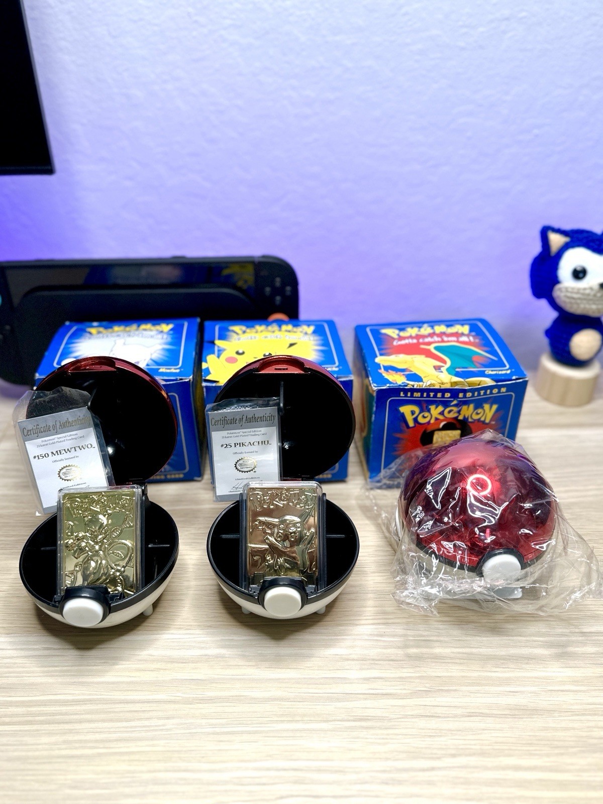 BURGER KING 1999 POKEMON 23K GOLD PLATED TRADING CARD – COMPLETE SET