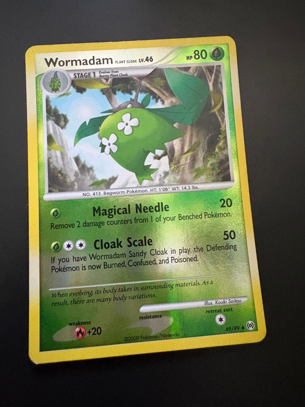 Wormadam Plant Cloak Reverse Holo Rare Secret Wonders 41/132 MP