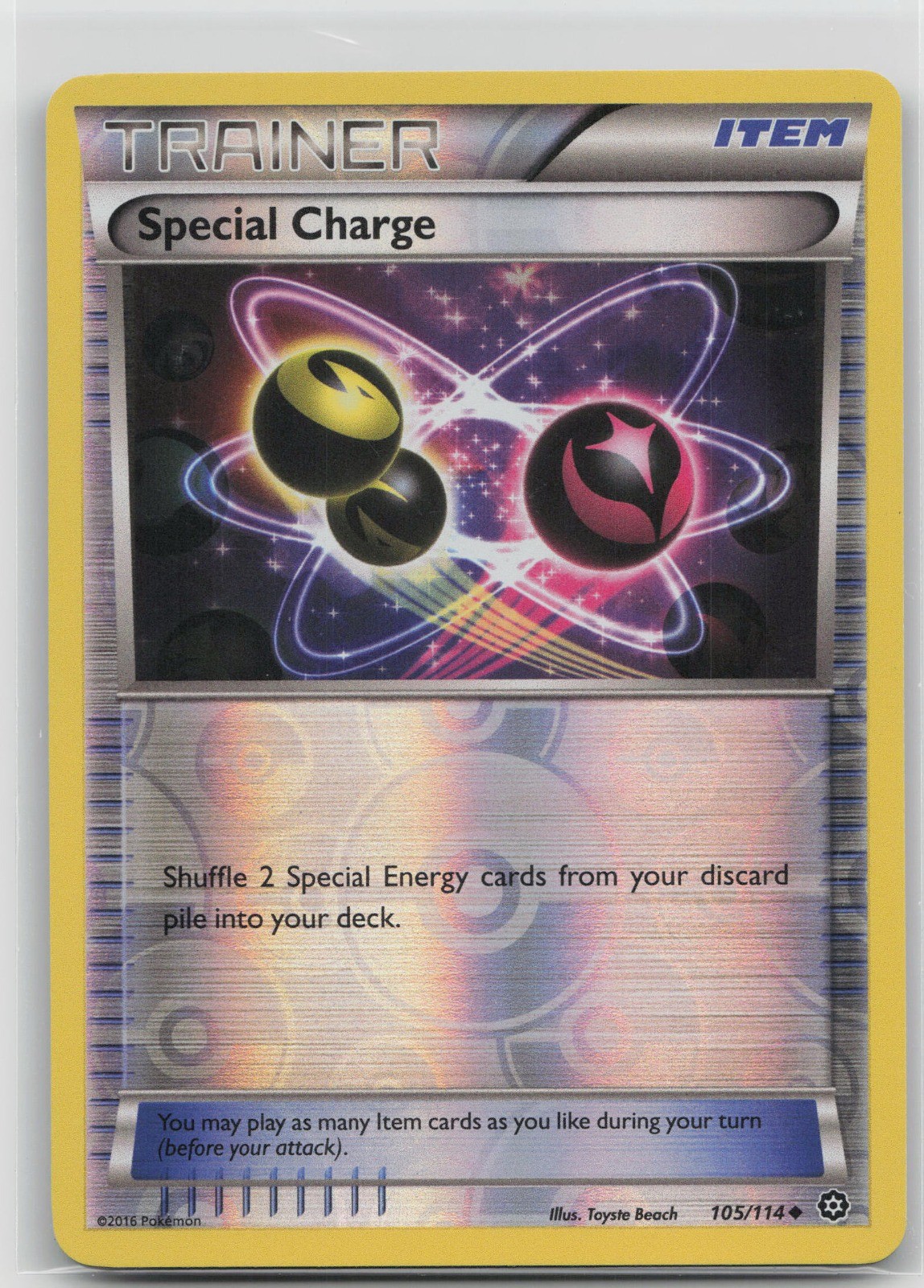 Special Charge Uncommon Item XY – Steam Siege 105/114 LP 2016 Toyste Beach Rever