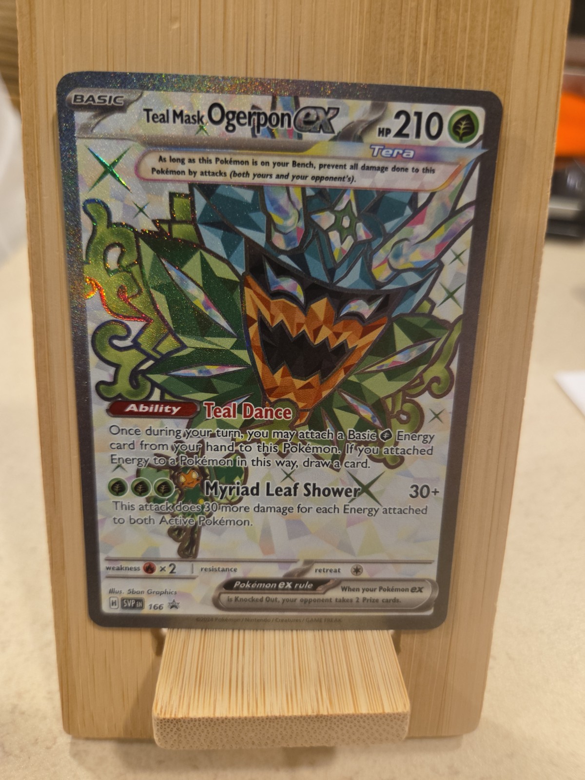 Teal Mask Ogerpon ex 166 Sv: Scarlet & Violet Promo Cards Holo