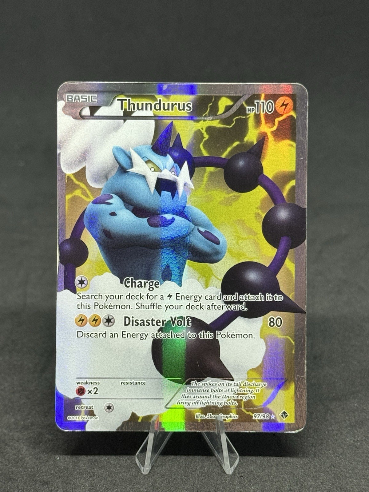 Thundurus (97 Full Art) 97/98 Emerging Powers Holo