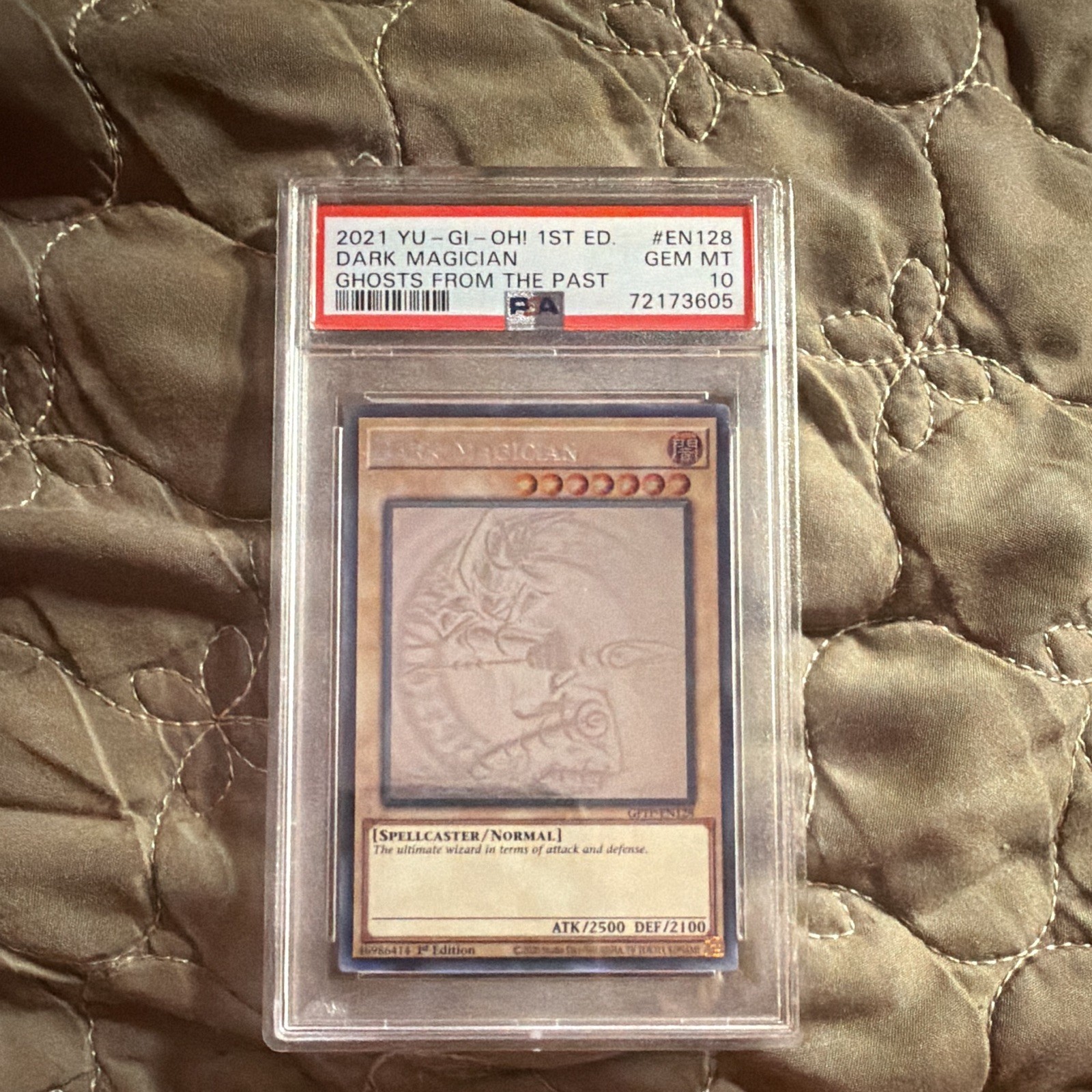 Konami 2021 Yu-Gi-Oh! Dark Magician Ghost Rare 1st Ed GFTP-EN128 PSA 10