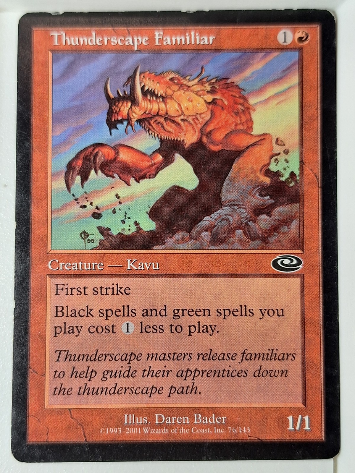 Thunderscape Familiar – Planeshift – Magic the Gathering MTG Nice!