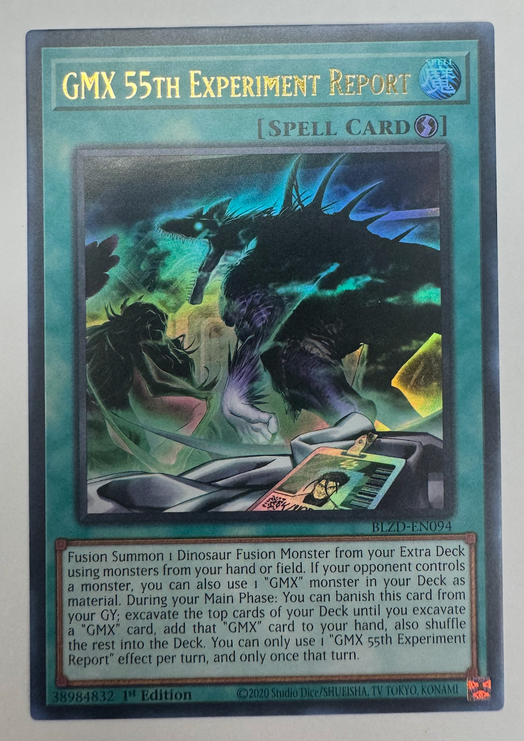 GMX 55th Experiment Report – BLZD-EN094 – Ultra Rare – Blazing Dominion – NM/M