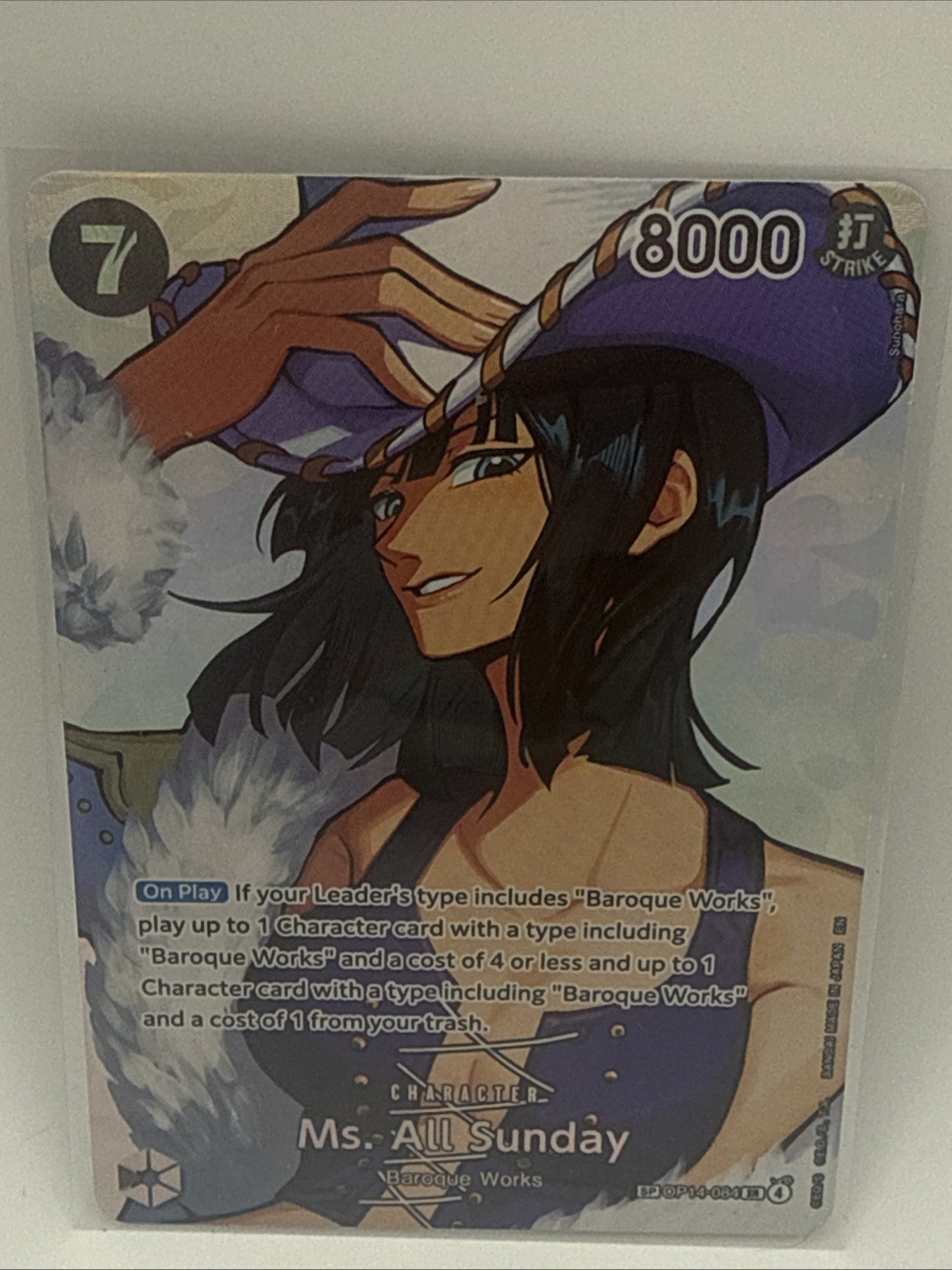 One Piece OP-16 Ms. All Sunday SP Foil Alt Art EN OP14-084 SR The Time Of Battle