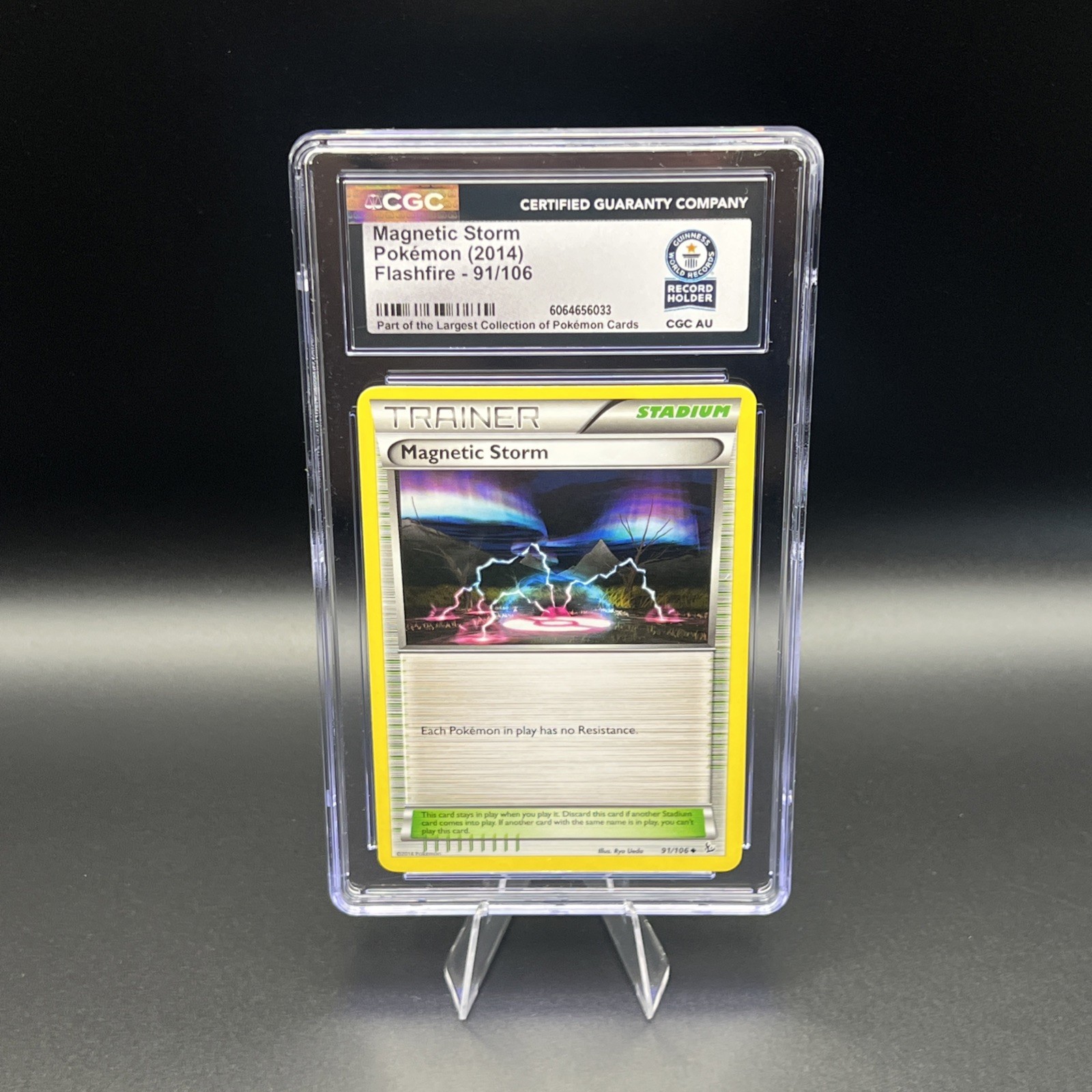 ONE OF A KIND CGC World Record Holder Pokémon Card Magnetic Storm Flashfire