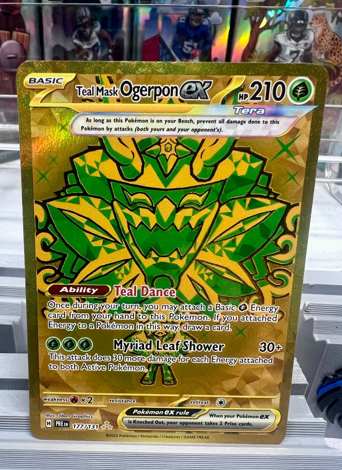 Pokémon TCG Pokémon Teal Mask Ogerpon Ex Holo 177/131 NM