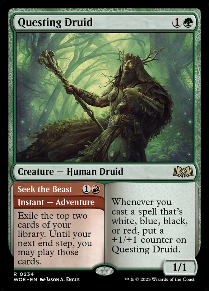 MTG Magic the Gathering Questing Druid (234/475) Wilds of Eldraine LP