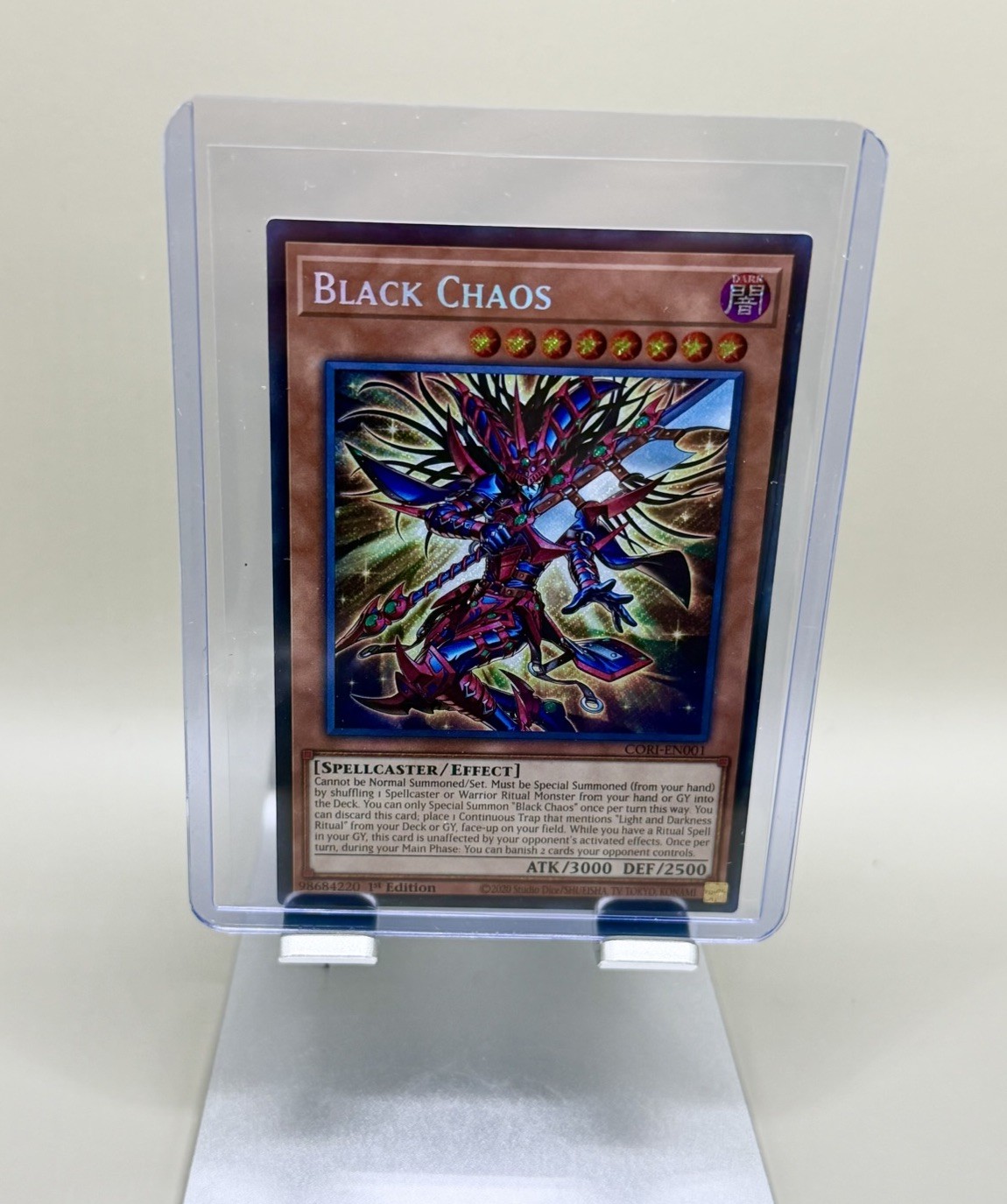 Black Chaos CORI-EN001 Secret Rare Chaos Origins Yu-Gi-Oh – NM