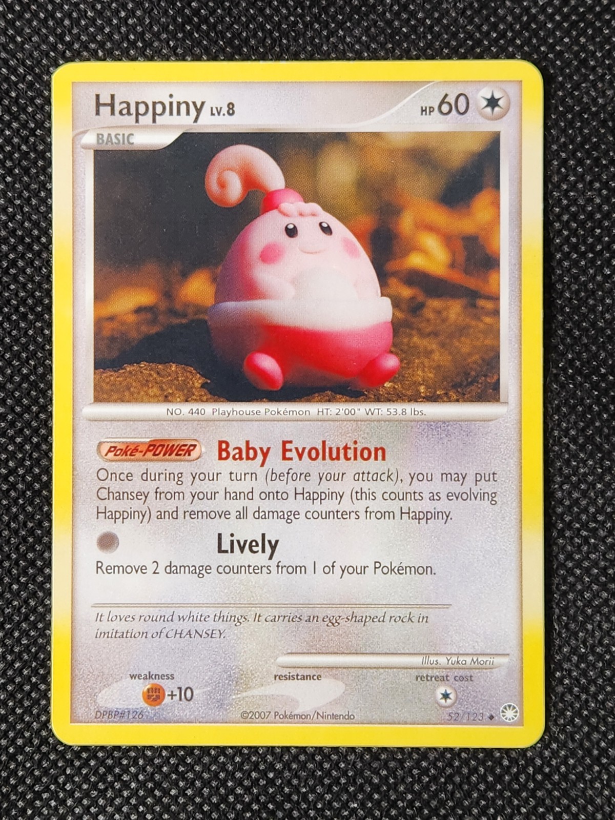 Played (LP) Happiny Non-Holo #52 Mysterious Treasures Pokemon TCG