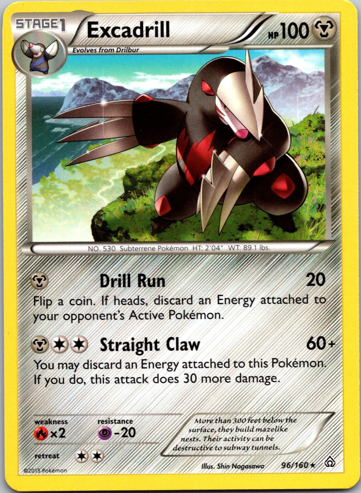 Excadrill Rare XY – Primal Clash 96/160 HP
