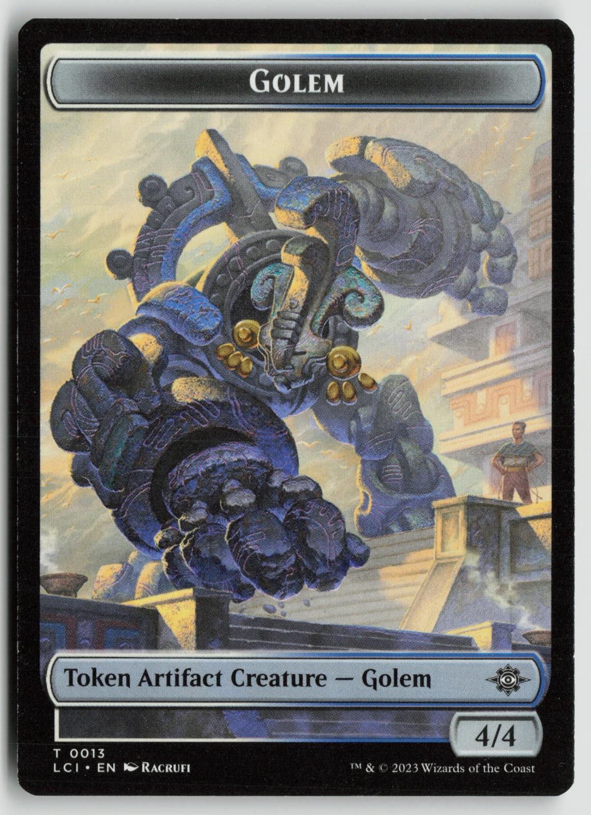 Golem Token Lightly Played 13 The Lost Caverns of Ixalan MTG