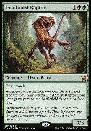 Magic the Gathering MTG Deathmist Raptor (180) Dragons of Tarkir LP