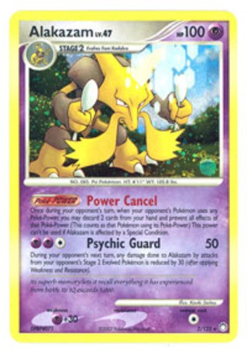 1x Alakazam – 2/123 – Holo Rare Heavily Played Pokemon Diamond & Pearl Mysteriou