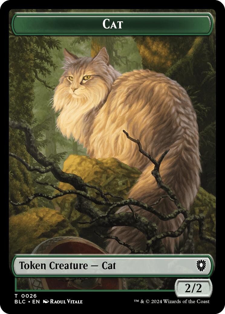 Cat // Treasure Double-Sided Token-26 // 29-NM-Commander: Bloomburrow-Magic