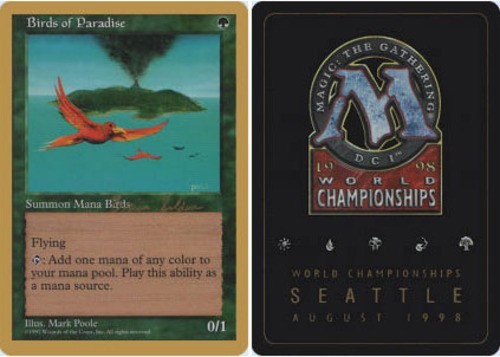 Birds of Paradise – Brian Selden – 1998 ~ Near Mint World Championship G MTG Mag