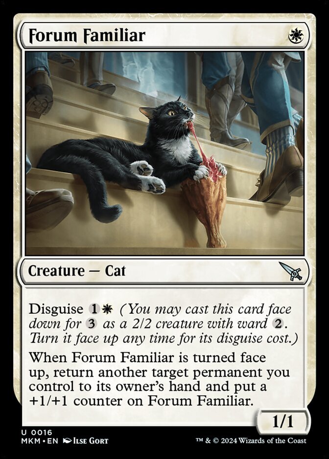 MTG Murders at Karlov Manor U Forum Familiar #0016 PLAYSET 4X X4
