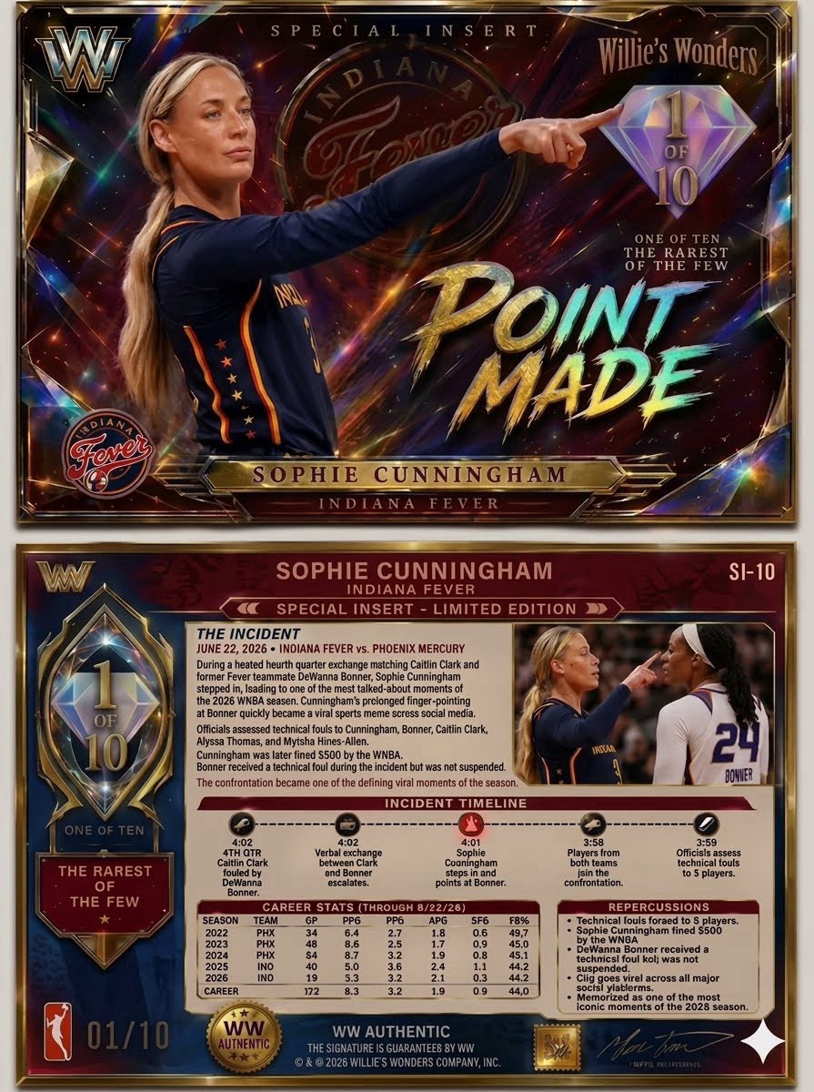 Custom Made Fan Card Fanart White Ice Glitter Holo Sophie Point Made