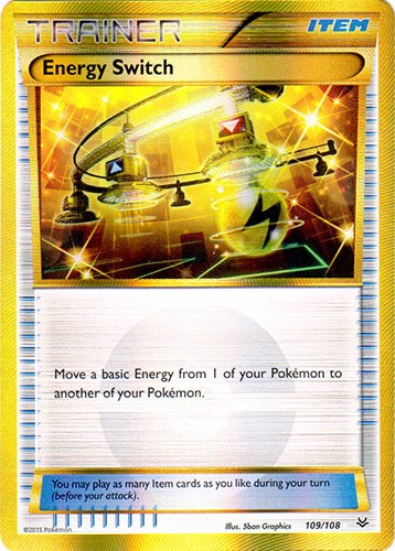 Damaged Energy Switch – 109/108 – Secret Rare Pokemon Roaring Skies