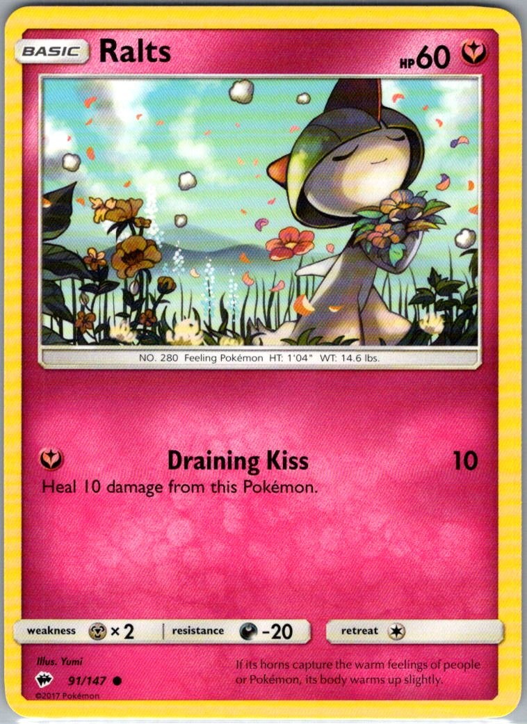 Ralts 91/147 Normal Yumi SM – Burning Shadows LP-NM
