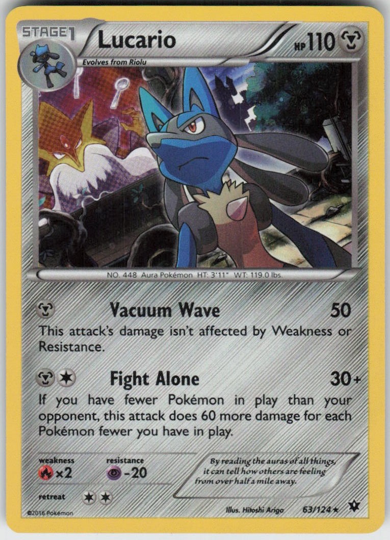 Holo Lucario 063/124 Promo Miscellaneous Cards & Products Near Mint