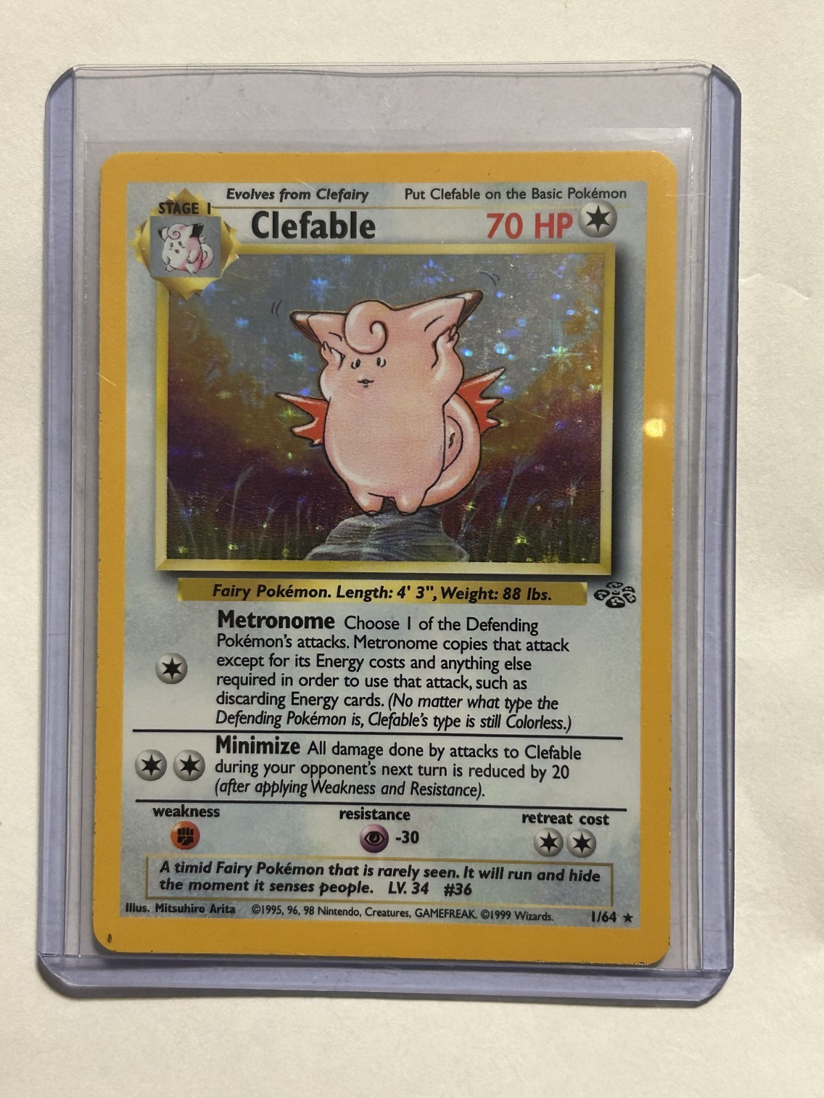 Clefable 01/64 Jungle Holo
