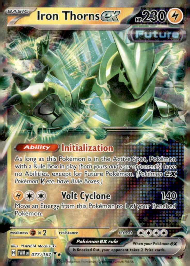 Iron Thorns ex Holo Double Rare SV06: Twilight Masquerade 077/167 NM