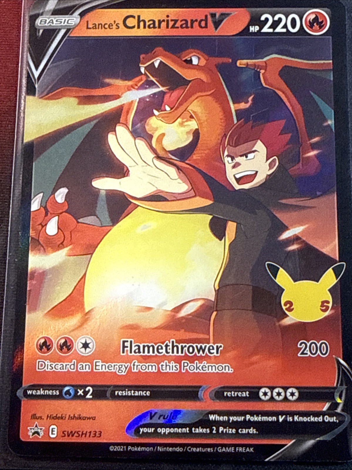 Lance’s Charizard V Black Star Promo – Celebrations #133 Near Mint Or Better