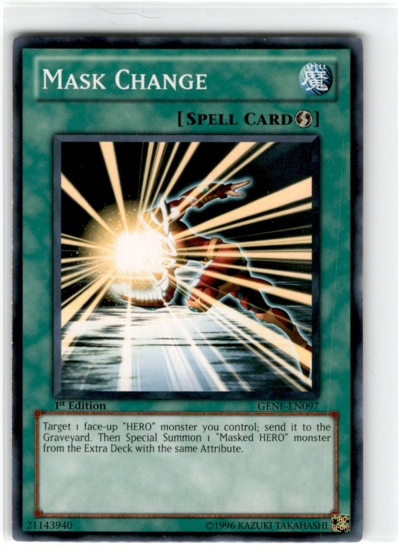 Yu-Gi-Oh! Mask Change 1st Edition GENF-EN097 Moderately played Common