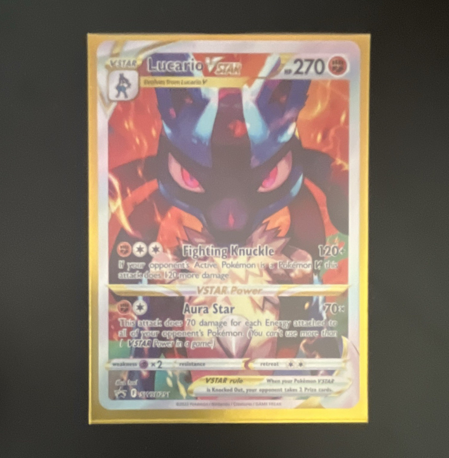 Lucario VSTAR SWSH291 Sword & Shield Promo Holo EN 270 HP VSTAR
