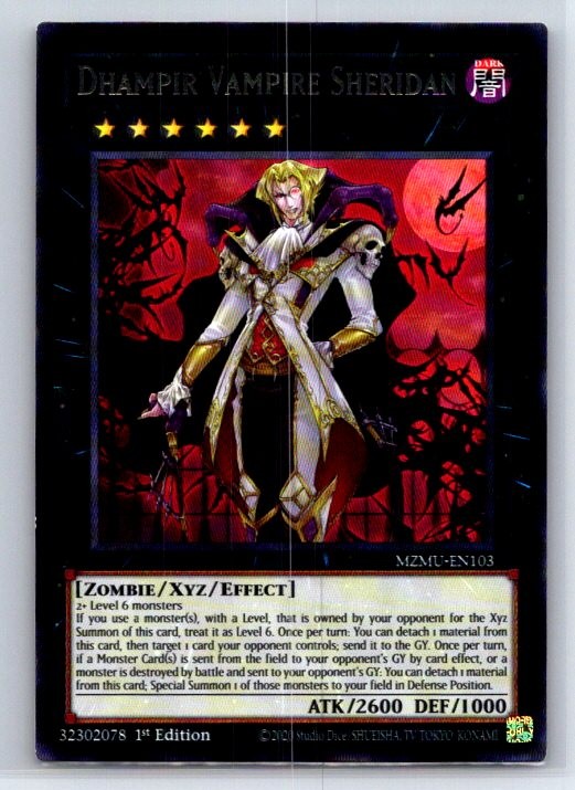 Dhampir Vampire Sheridan DASA-EN007 Secret Rare Dark Saviors Yu-Gi-Oh LP