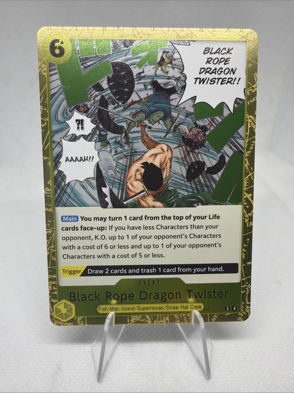 Black Rope Dragon Twister Rare Foil EB04-059 Adventure on Kami’s Island NEW NM!!