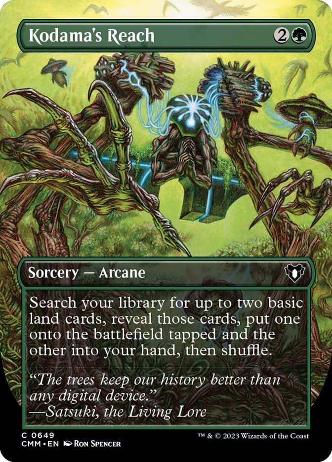Kodama’s Reach – Borderless #649 – Commander Masters – CUC NM MTG