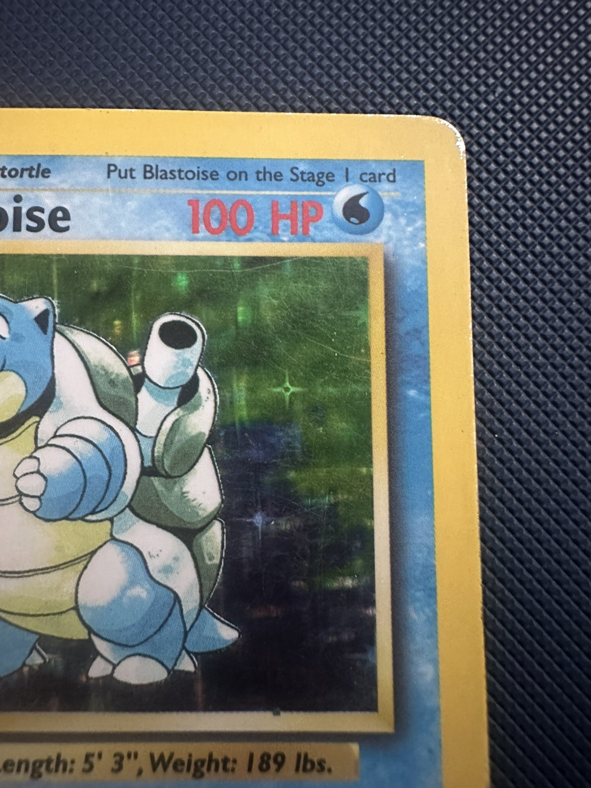 Pokemon Base Set Blastoise 2/102 Holo Unlimited HP Heavy Play Vintage WOTC