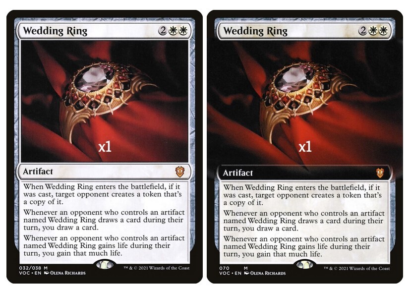 MTG Commander: Innistrad: Crimson Vow VOW Wedding Ring MINT (SELECT)